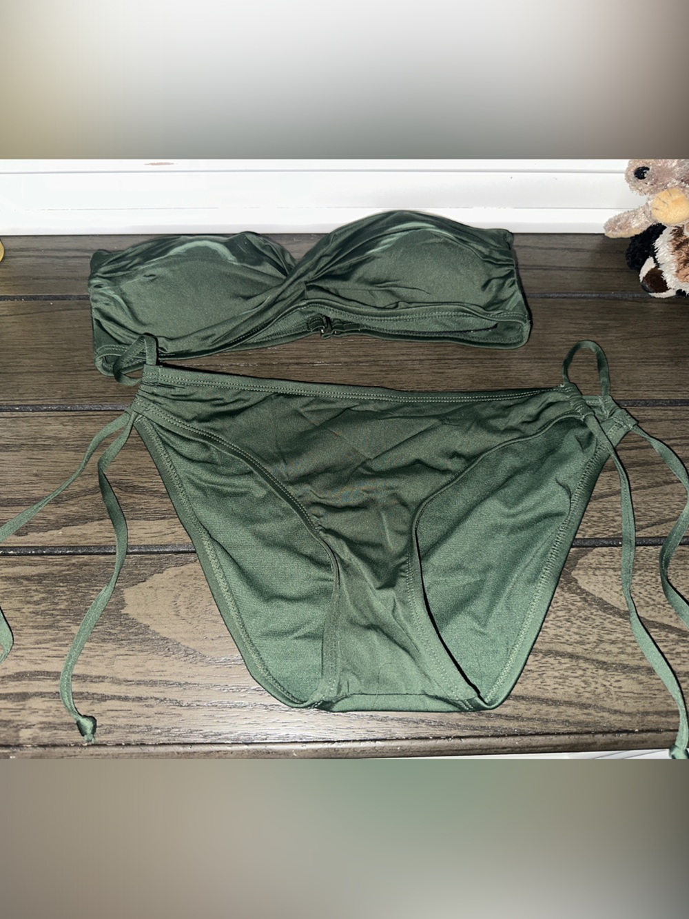 Olive Green Two-Piece Bikini Set